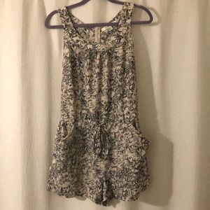 Forever 21 M/M-White and Black romper.